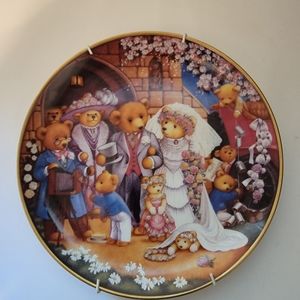 Collector plate " Teddy Bear Wedding "